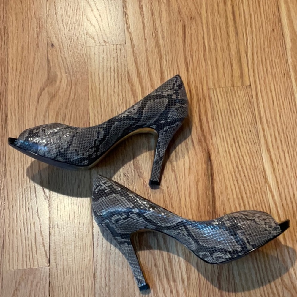 Python Print Peep Toe Sz 7 - image 4